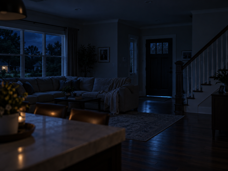 The rest of the house is still quiet.